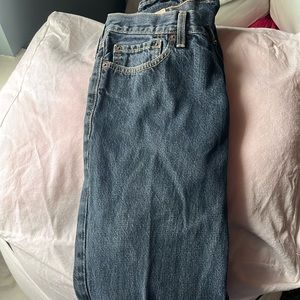 Dark blue denim jeans